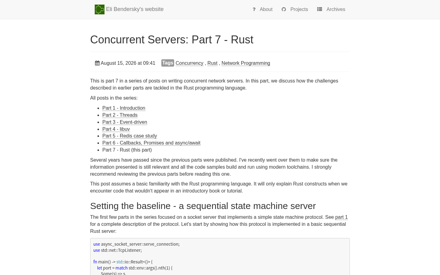 Own capture taken for “Concurrent Servers in Rust, Part 7: What the Article Covers and Where to Deploy the Result”