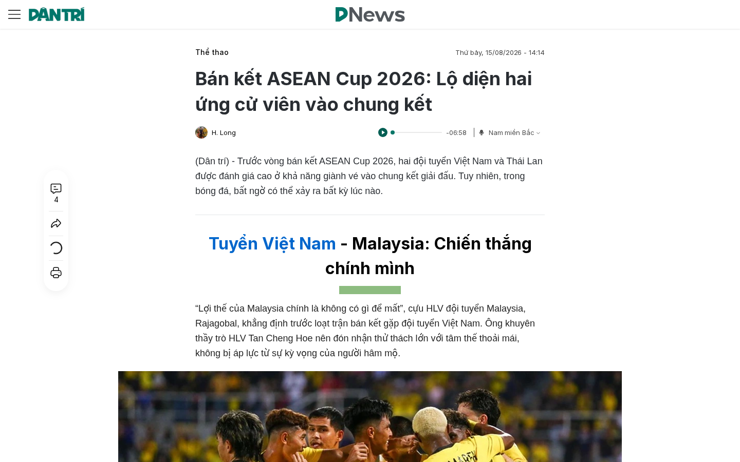 Own capture taken for “ASEAN Cup 2026: Ai là ứng viên vào chung kết?”