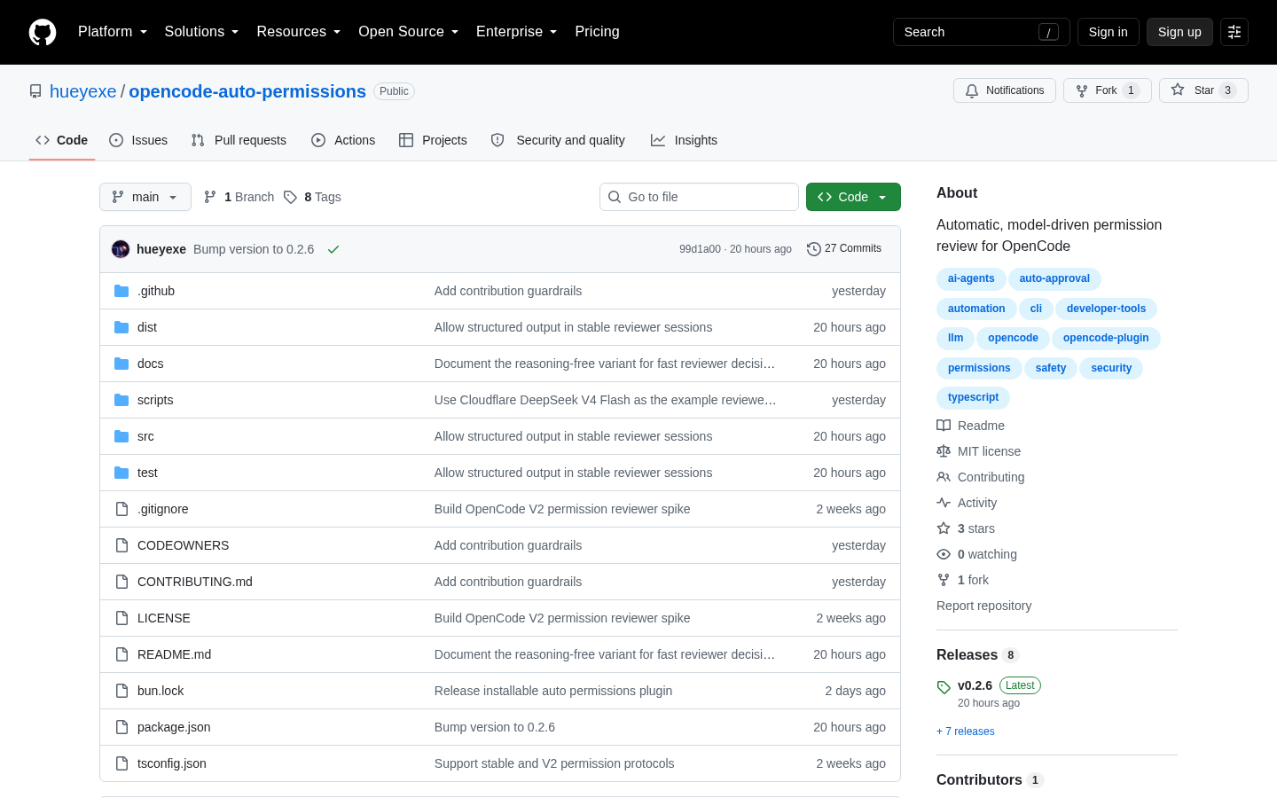 Own capture taken for “OpenCode Auto Permissions Review: What We Verified”