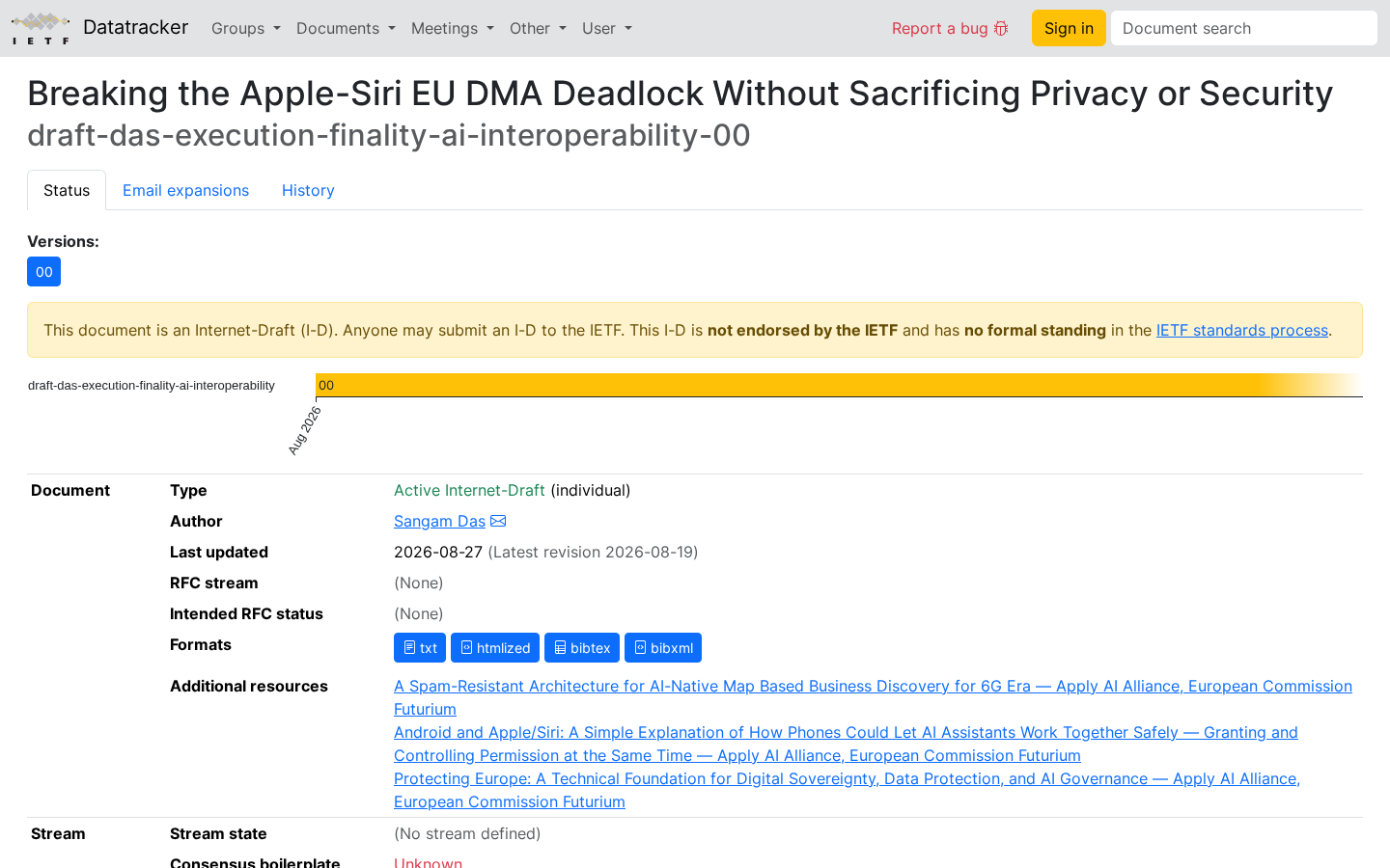 Own capture taken for “Apple-Siri DMA Deadlock: An IETF Draft Surfaces”