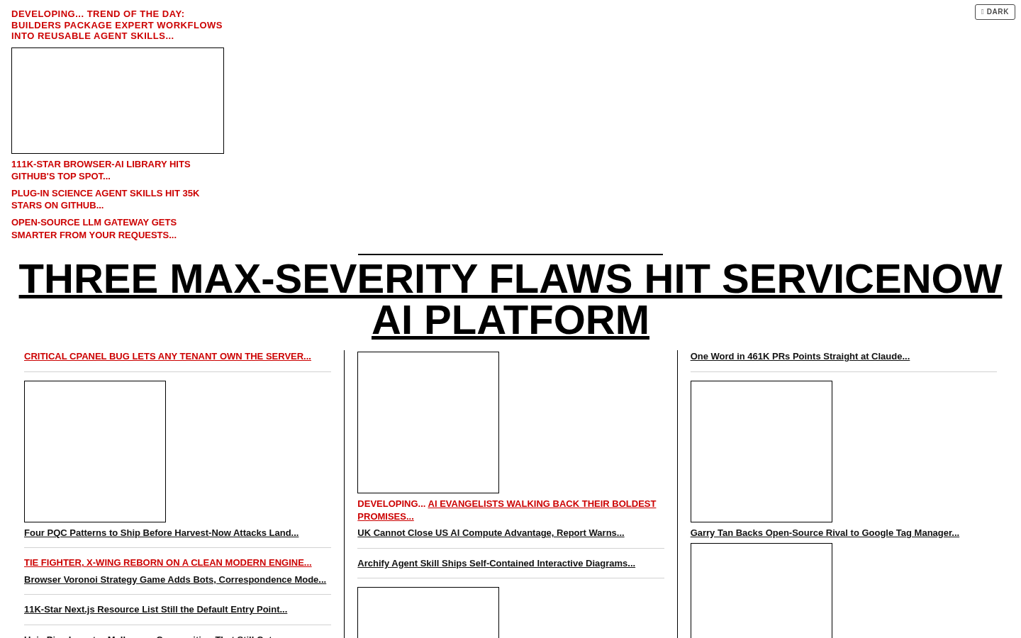 Own capture taken for “SudoReport: How to Choose an AI News Aggregator”