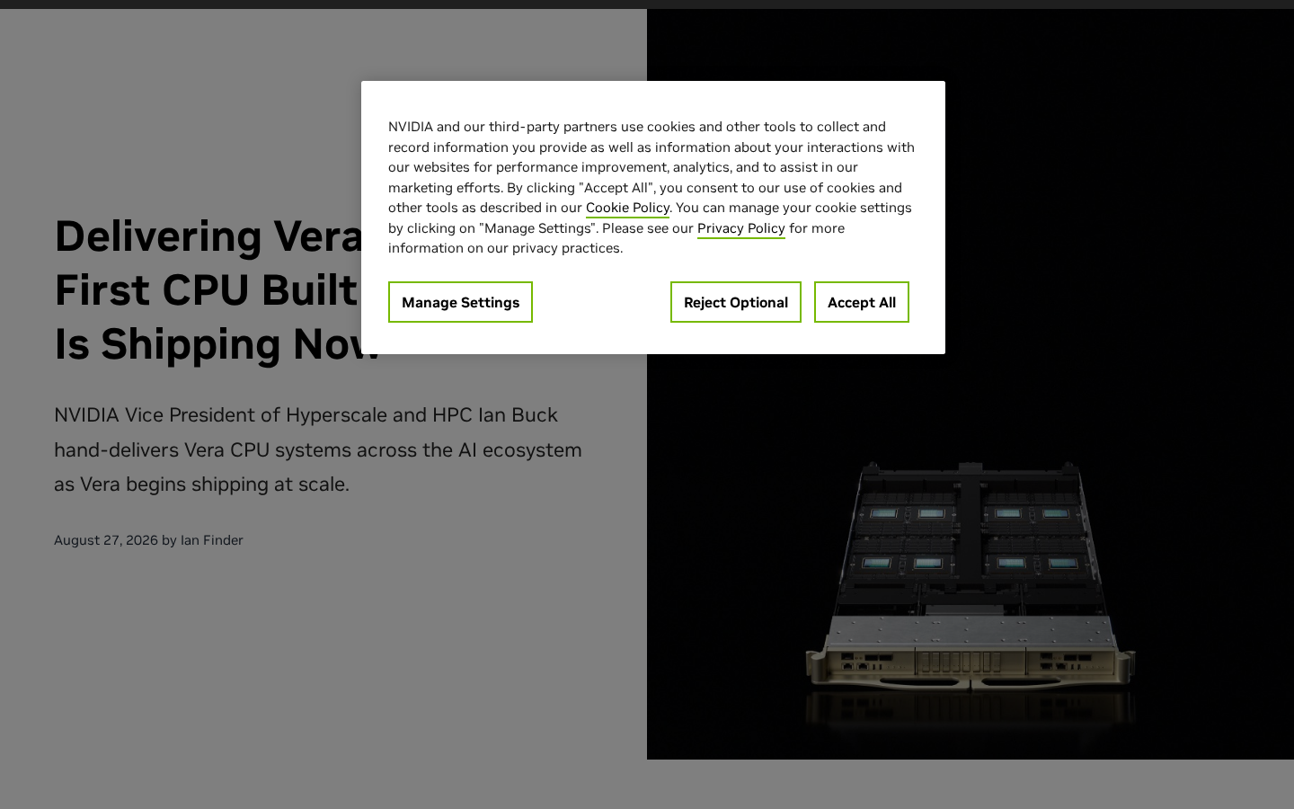 Own capture taken for “Nvidia Vera CPU: What Shipping Now Actually Means”