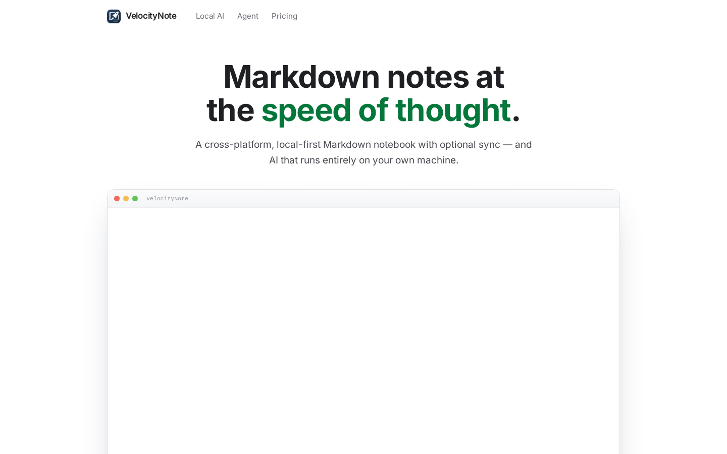 Capture taken while checking “VelocityNote Review: Small Markdown Notebook With Local AI Summarization”