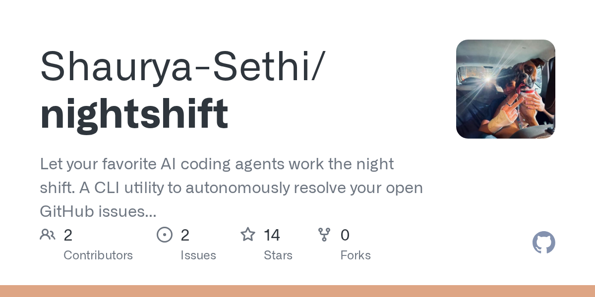 Photograph published with the original report on “Nightshift: A Rust CLI That Orchestrates GitHub Issues With DAGs”